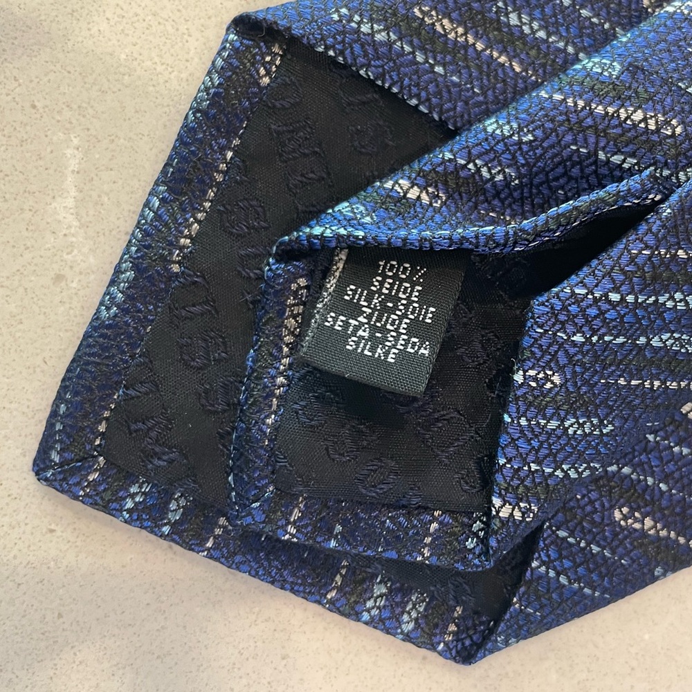 Missoni Silk Blue Neck Tie - Made in Italy - Picture 9 of 9